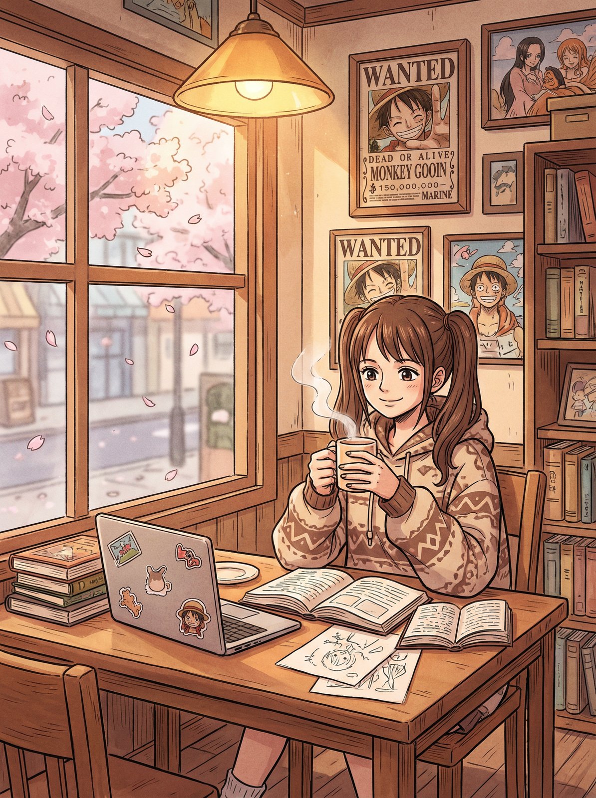 小马拉大车动漫-樱花日记